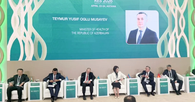 Səhiyyə naziri Astanada Regional Ekoloji Sammit çərçivəsində keçirilən sessiyada çıxış edib