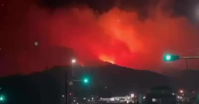 Лесные пожары охватили северо восток Японии ВИДЕО