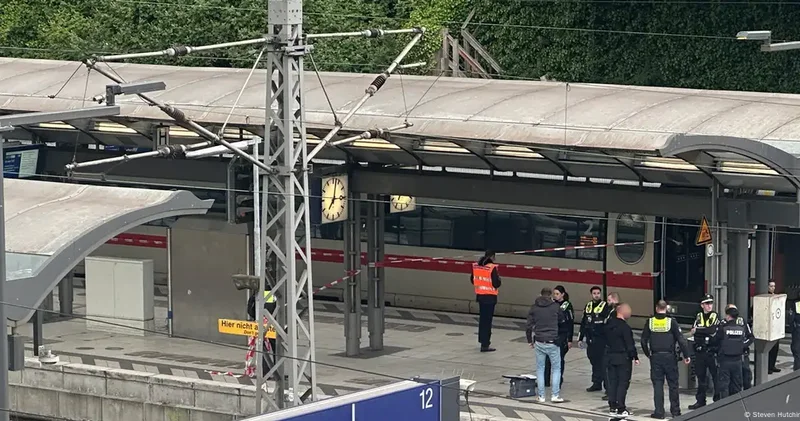 В Гамбурге задержали 39 летнюю женщину, подозреваемую в нападении с ножом