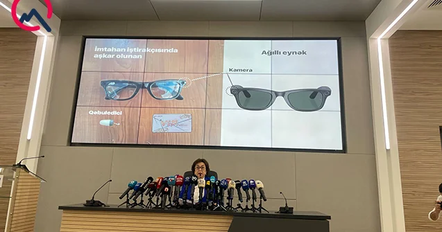“Belə ağıllı eynəklə gəlməsinlər, imtahana buraxılmayacaqlar” Foto