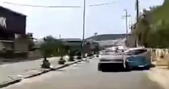 İçkili sürücü qadının idarə etdiyi avtomobilin qəzaya uğramasına səbəb oldu VİDEO