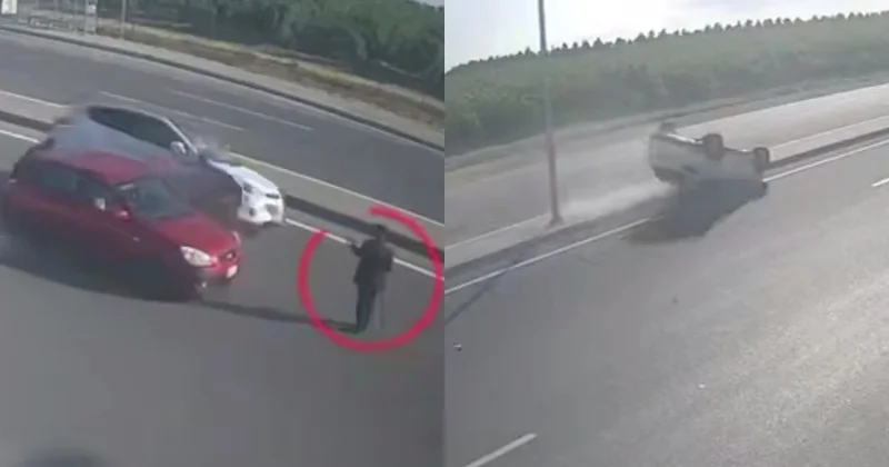 Bakıda piyada MƏSULİYYƏTSİZLİYİ: Avtomobil aşdı, xəsarət alan var ANBAAN VİDEO