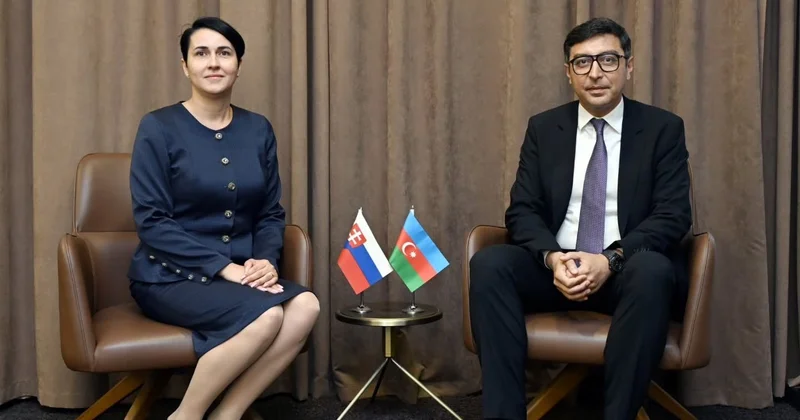 Fərid Qayıbov Slovakiyanın idman məsələləri üzrə dövlət katibi ilə görüşüb