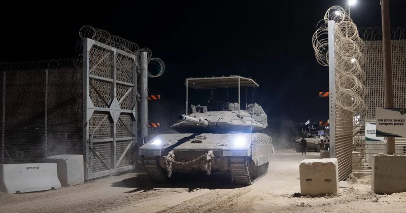 İsrail tankı Qəzzada belə VURULDU ANBAAN GÖRÜNTÜLƏR KONKRET