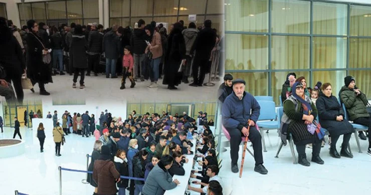 Həkimin qəbuluna düşmək üçün sübh çağıdan gedirlər Növbəyə qohum qardaş keçir