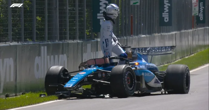 Formula 1 pilotu Kanada Qran prisində gəmiriciyə görə qəza törətdi