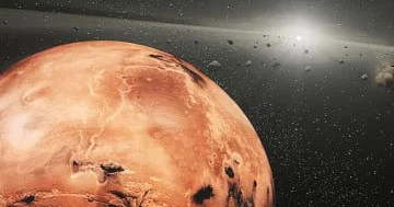 NASA Marsı qeyri adi bir bucaq altında göstərdi...