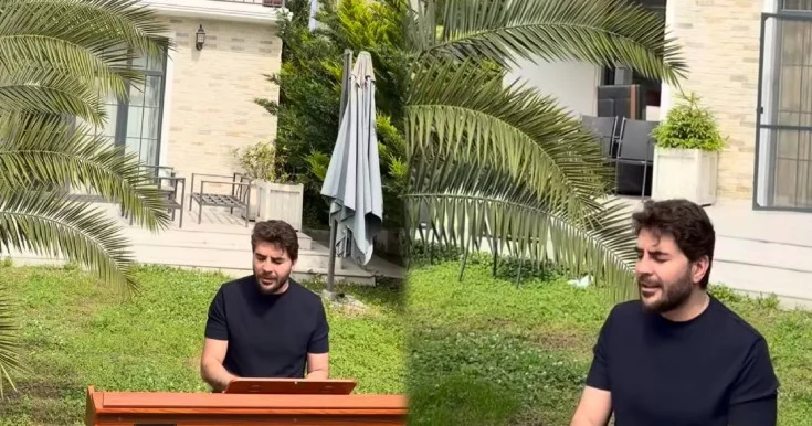 Elçin villasından görüntü paylaşdı Video