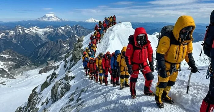 Bir gündə 274 alpinist Everest zirvəsinə qalxdı
