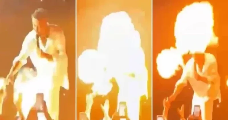 Narkotik şübhəsi ilə saxlanılmışdı, konsertdə saçı yandı