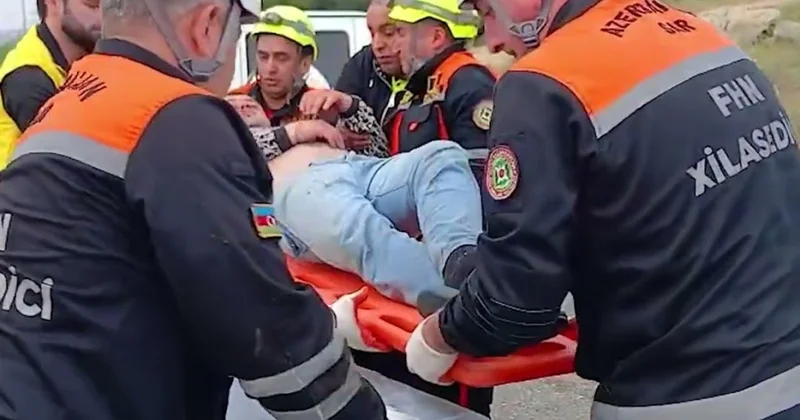 Abşeronun Masazır qəsəbəsində baş verən yol qəzasında bir nəfər xilas edilib