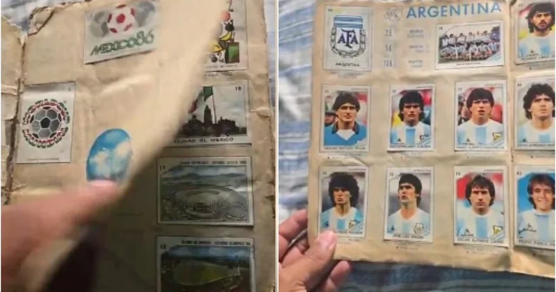 Meksikalı azarkeş atasının topladığı DÇ 1986 kolleksiya albomunu tapıb VİDEO