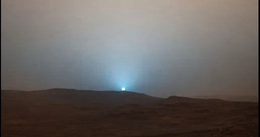 Mars planetində günəşin qurubu