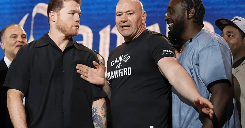 Alvareslə Kroufun üzləşmə mərasimində insident Araya UFC nin prezidenti girdi