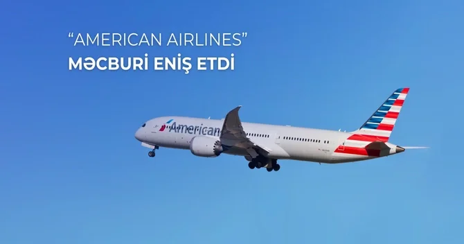 ABŞ sərnişin təyyarəsi Heydər Əliyev Beynəlxalq Aeroportuna məcburi eniş edib