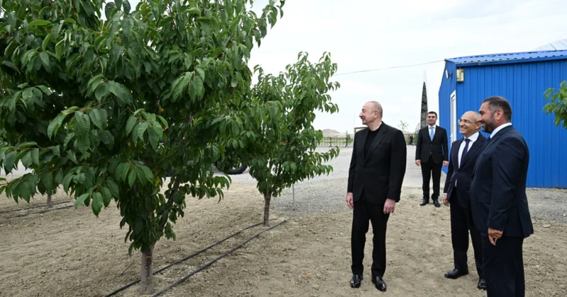 İlham Əliyev Yevlaxda aqroparkın açılışını etdi FOTOLAR (YENİLƏNİB)