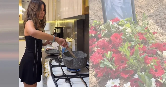 Bahar Candanın bacısı Nihal üçün halva bişirdiyi görüntülər yayıldı