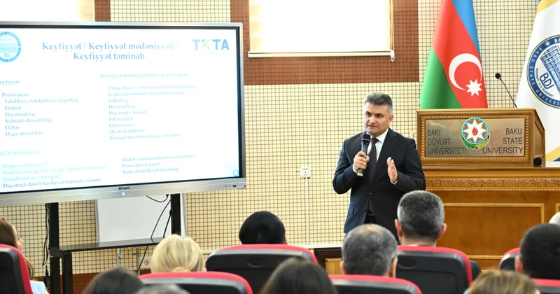 TKTA tərəfindən BDU da ali təhsil müəssisələri üçün “Keyfiyyətə doğru addım: akkreditasiya prosesinə hazırlıq” seminarı keçirilib