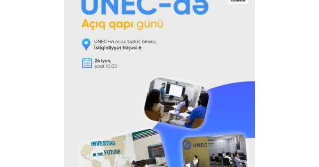 UNEC də abituriyent və valideynlər üçün “Açıq qapı” günü keçiriləcək