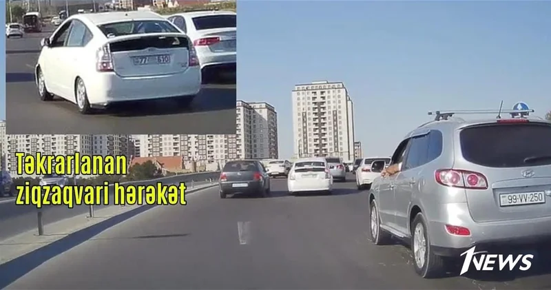 В Баку ищут водителя, ездившего с закрытым госномером ВИДЕО