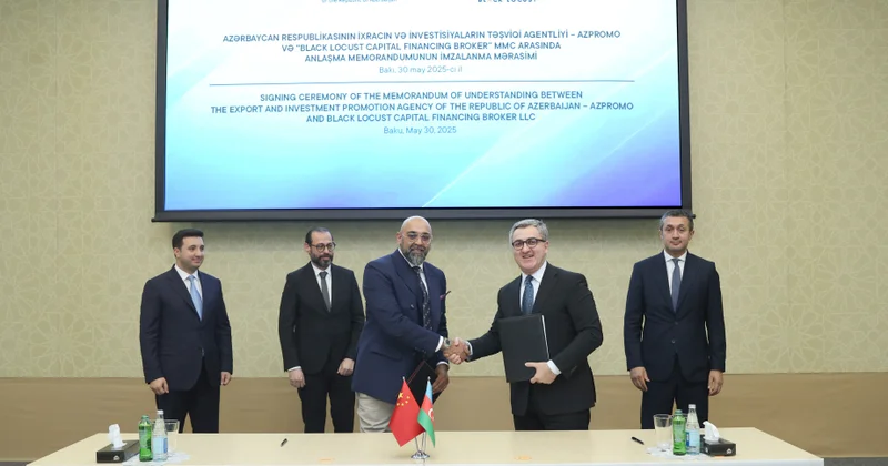 Çin şirkəti ilə Azərbaycana investisiya qoyuluşunun artırılmasını nəzərdə tutan müqavilə imzalanıb