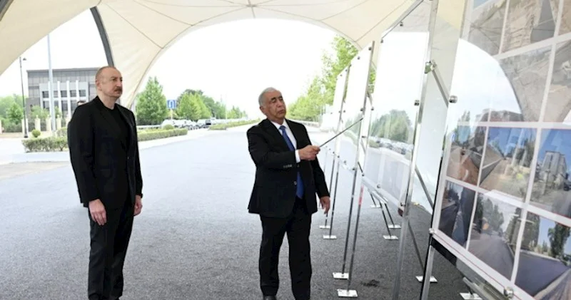 Prezident magistral yolun Yevlaxdan keçən hissəsində görülən işlərlə tanış olub YENİLƏNİB