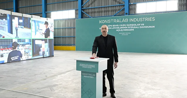 Prezident Goranboyda açılış etdi Fotolar