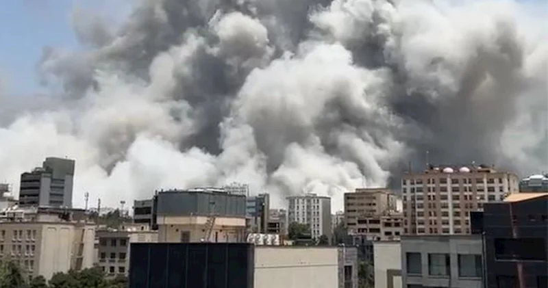 İsrailin yeni hücum dalğası: Tehranda şiddətli partlayışlar Video