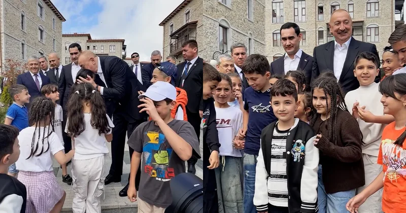 Liderlərin Şuşanın balaca sakinləri ilə səmimi görüşü VİDEO
