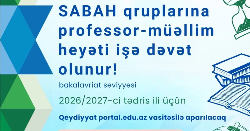 SABAH qruplarında tədris fəaliyyəti üçün müraciət qəbulu başlanıb