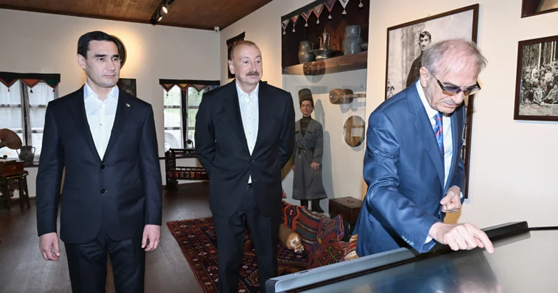 Prezidentləri atasının ev muzeyi ilə tanış etdi Fotolar