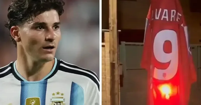 “Atletiko” azarkeşləri Alvarezin formasını yandırır VİDEO