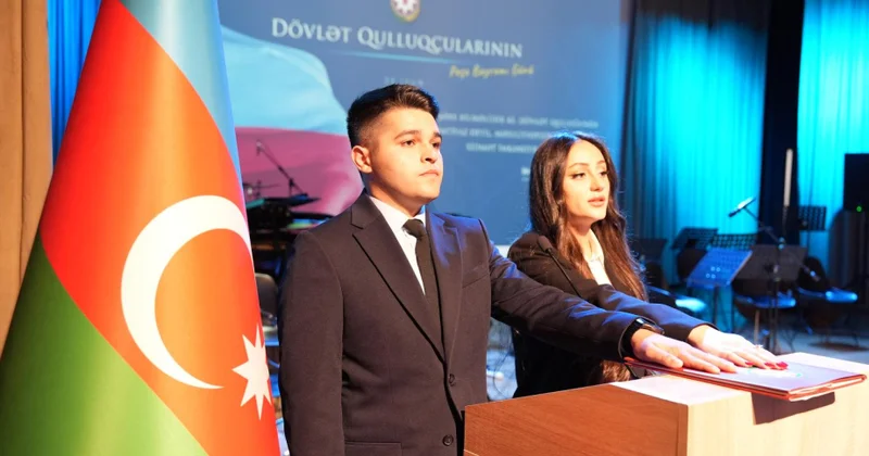 Əmək və Əhalinin Sosial Müdafiəsi Nazirliyində dövlət qulluğuna yeni qəbul edilən əməkdaşlar and içiblər
