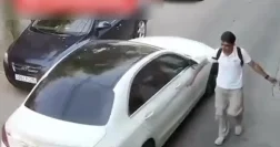 Yeni DƏLƏDUZLUQ üsulu: Qəsdən telefonu maşına vurub pul tələb edirlər VİDEO