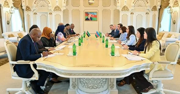 Sahibə Qafarova Mozambik Respublika Assambleyasının sədri ilə görüşüb