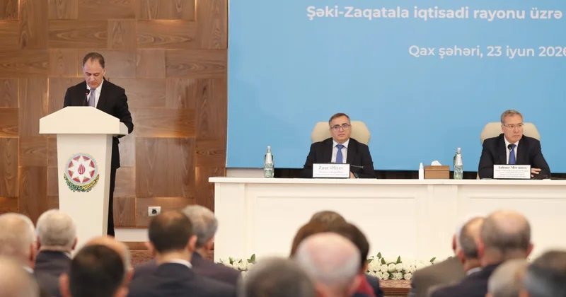 Şəki Zaqatalada iki yeni su anbarı 44 min ha torpağın su təminatını yaxşılaşdıracaq