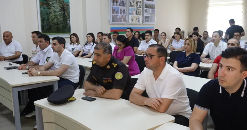 Yanğın zamanı zəruri davranış qaydaları barədə məlumat verilib