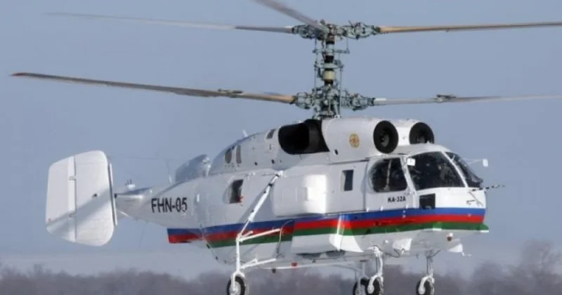 Füzulidə yanğın başladı Helikopter cəlb olundu