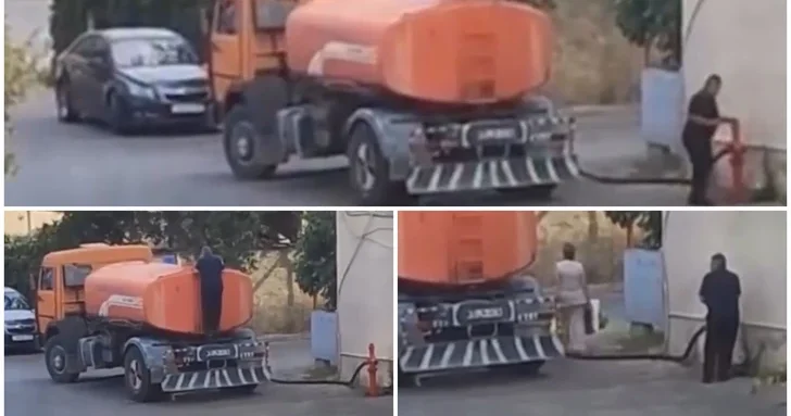 В столичном районе торгуют водой из пожарного гидранта?
