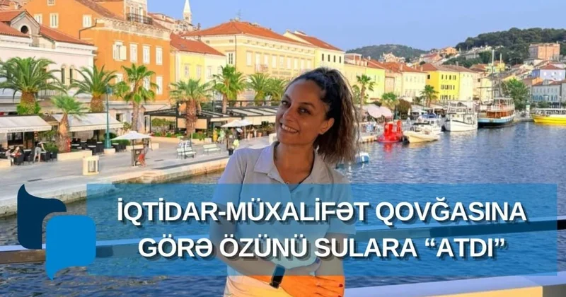İqtidar müxalifət qovğasına görə özünü suya "atdı" Jurnalistikadan dənizçiliyə VİDEO