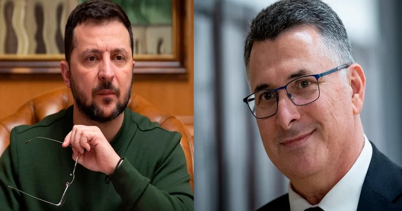 Zelenski Kiyevdə İsrail XİN başçısını qəbul edib