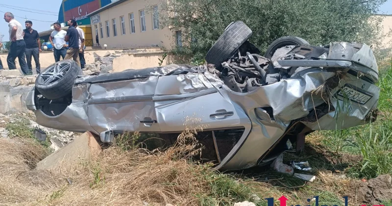 Tovuzda Chevrolet aşdı FOTOLAR