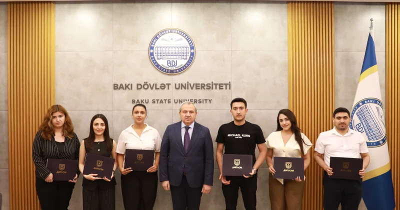 BDU ilə Əl Fərabi adına Qazax Milli Universitetinin birgə ikili diplom proqramının məzunlarına diplomlar təqdim edilib