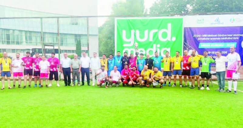 Mətbuat işçilərinin minifutbol turniri