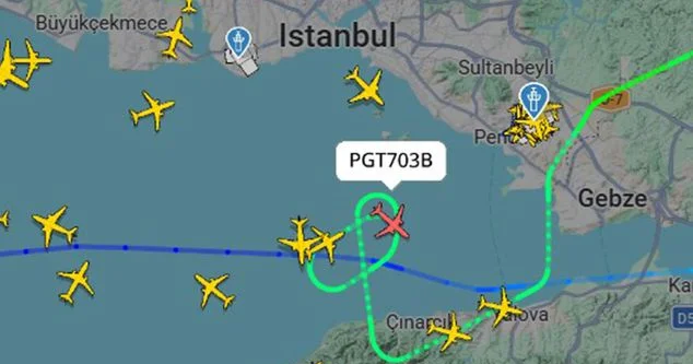 İstanbulda fırtına nəticəsində təyyarələr hava limanına enə bilməyiblər