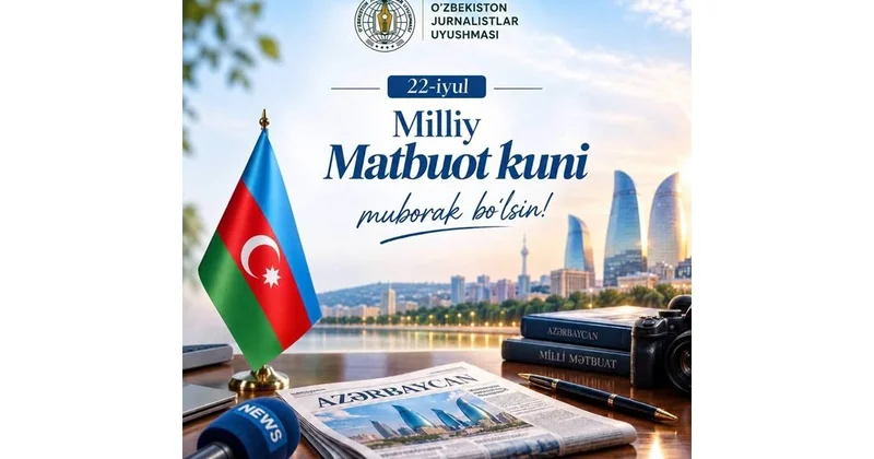 Özbəkistan Jurnalistlər Birliyinin sədri Azərbaycan Milli Mətbuat Günü münasibətilə Azərbaycanlı həmkarını təbrik edib