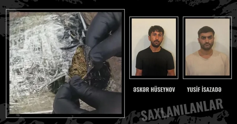 Tovuzda 3 kiloqram narkotik aşkarlanıb İki nəfər həbs edildi (Video)