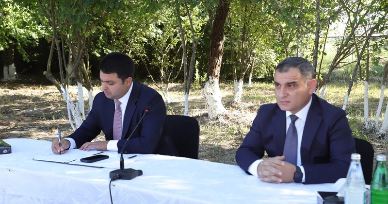 Neftçalanın icra başçısı səyyar görüş keçirdi Fotolar