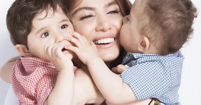 Ruhi Əliyeva ilk dəfə övladlarının görüntüsünü paylaşdı FOTO