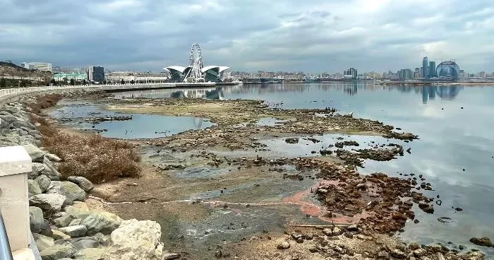 Xəzərin suyu sürətlə quruyur XƏBƏRDARLIQ